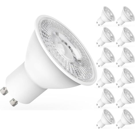 Ampoules LED GU10 5W Équivalent 50W, 450LM Blanc Neutre 4000K, Angle 120°, Éclairage Énergétique, Non Dimmable, Lot de 12 (1/4)
