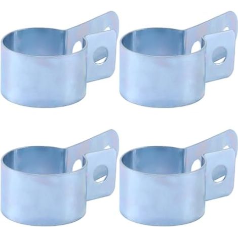 Lot De 4 Clips De Fixation Pour Tuyau D'échappement De Chauffage De Stationnement, Colliers Métalliques De 24 À 28 Mm Pour Chauffages De Voiture, Camion, Fourgonnette Et Camping-car. (1/5)