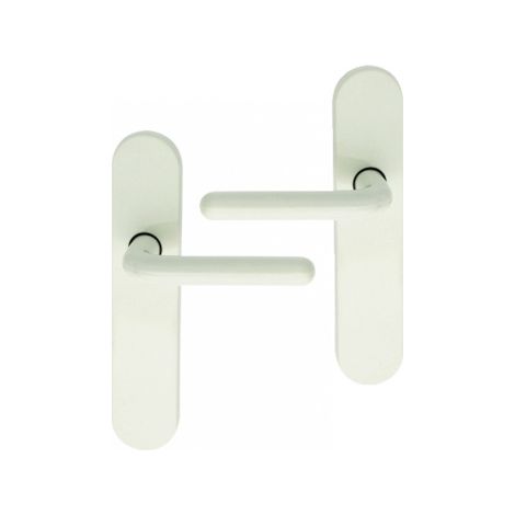 Ouvre&Déco – 2 poignées de porte FLORIDE sans trou, nylon blanc 195 mm (1/3)