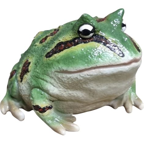 Dekofigur Frosch klein 7 x 9,5 x 10 cm grün Dekoartikel