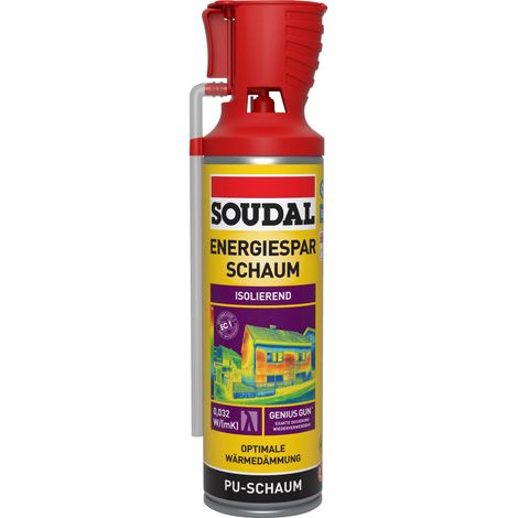 Soudal 1K Energiesparschaum Genius Gun 500 ml Bauschaum