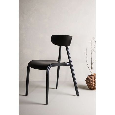 Ursholmen chaise de salle Ă manger plastique noir