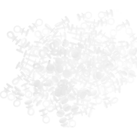 Patins de Rail Glisseurs Coulissants Ronds Robustes pour Rideaux Lot de 150 en Plastique Blanc Trous de 5,5 Cm, Support Sécurisé pour Fenêtres et (1/5)