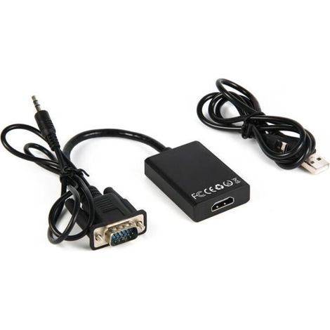 pair XCSOURCE 1080P VGA vers HDMI HD Audio Vidéo TV Câble AV USB Adaptateur Convertisseur pour PC AC310