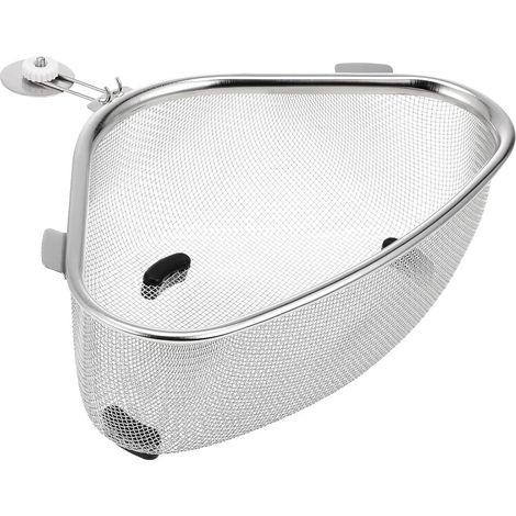 Égouttoir suspendu, Rangement pour évier, Acier inoxydable, Installation sans perçage, Bac d'évier - Convient pour la cuisine - 22 x 15,5 x 8 cm (1/5)
