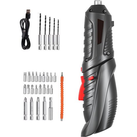 Tournevis multifonctionnel 250 tr/min avec embouts métalliques, kit d'outils de réparation pour téléphones portables, ordinateurs et appareils électroménagers. (1/5)