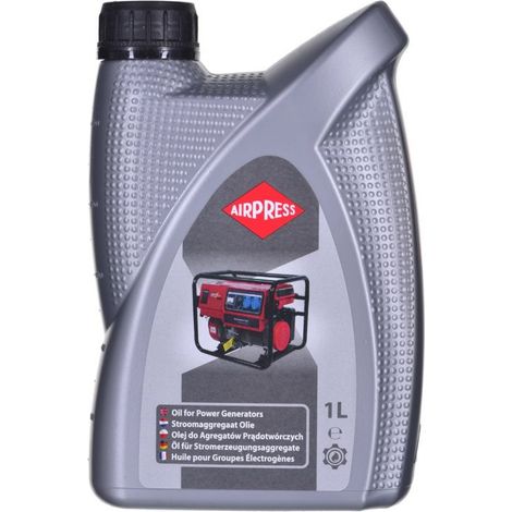 Huile moteur pour générateur 1 L 4 temps 10W/30 – Spécialement conçue pour moteurs 4 temps – Performance optimale en conditions exigeantes – Airpress