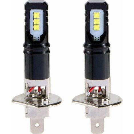 2X H1 6000K Super Blanc 6000LM DRL LED Kit D'Ampoule de Feux de Route