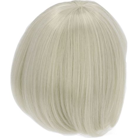 Perruque Cheveux Courts pour Poupée BJD 1/3, Fibre Douce Verte avec Frange Lisse, Coupe Facile (1/5)