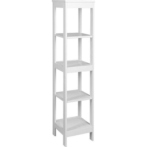 Aqualine Etide - Etagère 360x1558x360 mm, blanc mat ET156 (1/5)