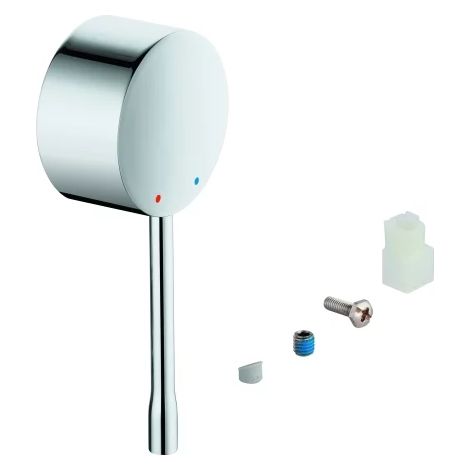 GROHE Levier 46916, métal, pour mitigeur de lavabo mural 2 trous Essence, pour cartouche 35 mm, phantom black, 46916KF0