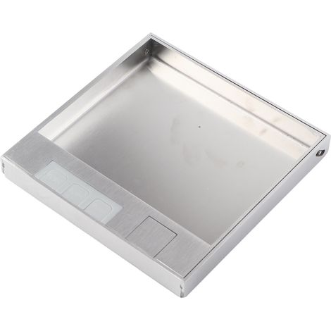 Prise encastrable acier inoxydable double sortie universelle pour bureau et sol AC250V 4000W (1/5)