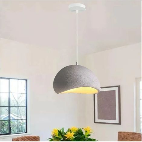 Suspension Luminaire Industriel Moderne Lustre Vintage Ciment 20cm E27 Lampe de Plafond Rétro pour Salon Chambre (1/5)