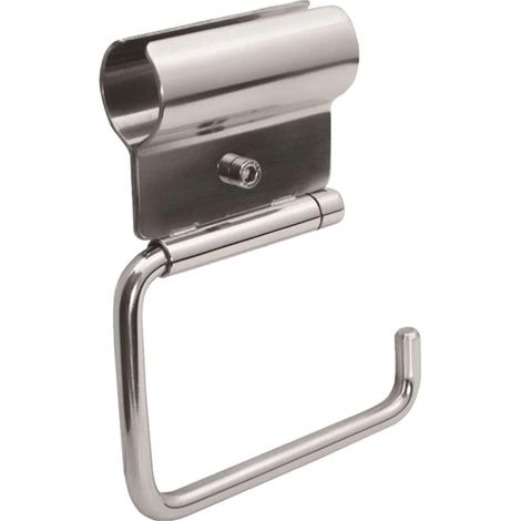 tecuro 1000 WC-Toilettenpapierhalter für Stütz- und Haltegriffe, Behindertengerecht, Edelstahl poliert - für Bad und WC (1/3)