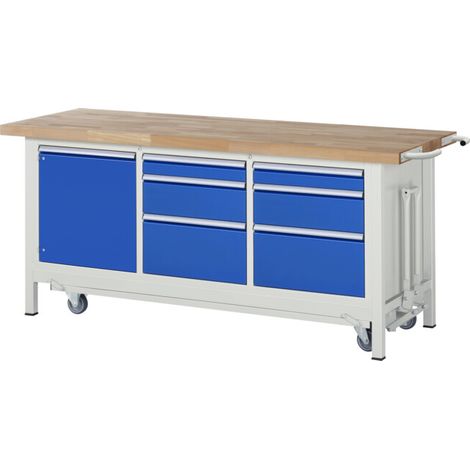 Etabli Rau avec châssis abaissable modèle 8570 L 2000 x P 700 x H 880mm (1/4)