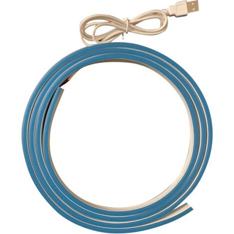 Rose Ultralight LED-Streifen, 5V USB, flexibler Silikon-Neonstreifen, 2 Meter, für die Fahrzeuginnenbeleuchtung, Blau (1/3)