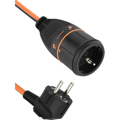Rallonge électrique avec Prise Electralock équipée d'un mécanisme de Verrouillage Qui empêche Les déconnexions accidentelles de la Prise, 10 M (1/5)