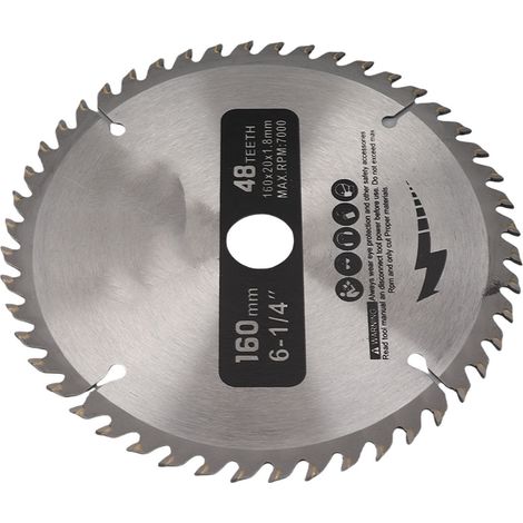 Lame de scie circulaire en carbure cémenté à 48 dents, accessoires pour machines-outils de coupe, alésage (1/5)