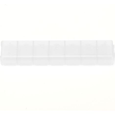 Boîte de rangement 7 compartiments palette aquarelle bijoux voyage organiseur plastique blanc (1/5)