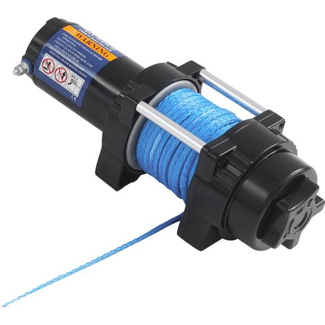 Treuil Électrique, Capacité de Traction de 4500 lbs, Construction en Nylon Durable, Bleu (1/2)