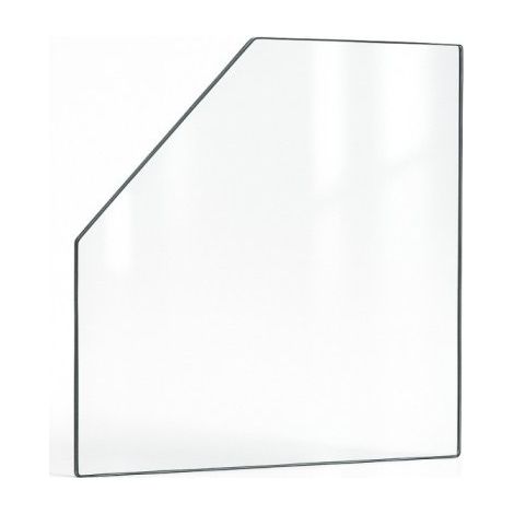 Vitre Invicta CHTI POELE - Verre 1 angle coupé pour poêle à bois - 470 / 30 x 225 / 145 x 4 mm (L1/L2 x H1/H2) - 4 mm (1/3)