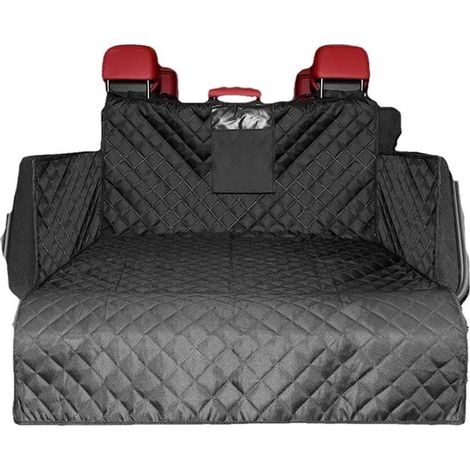 Couverture de coffre pour chien – Protection – Tapis anti-rayures – Noir – Voiture (1/5)