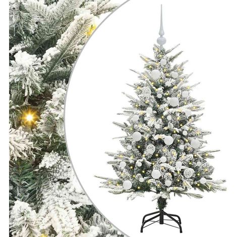 vidaXL Albero di Natale Artificiale Pre-illuminato con Set di Palline (1/5)