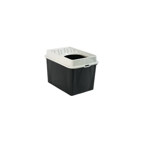 Maison de toilette TOP 50l - Noire PP Recycle - 57,2 x 39,3 x 40,4 cm