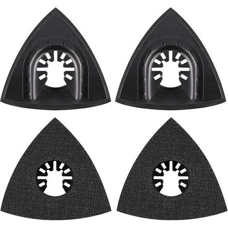 Lot de 4 Accessoires pour Outils Multifonctions Oscillants – Lame Universelle 80 mm Compatible avec Modèles Courants (1/5)