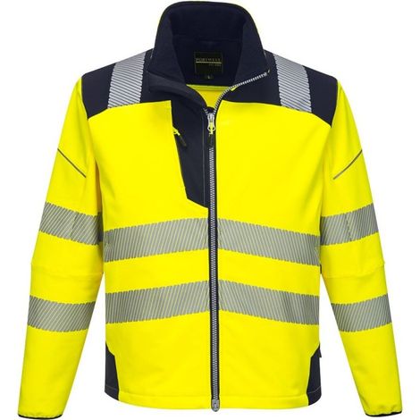 Veste Softshell Haute-Visibilité PW3 Jaune/Marine M (1/2)