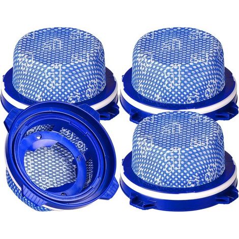 Lot de 4 filtres de rechange – Compatibles avec aspirateurs sans fil – Lavables – Filtration fine (1/5)