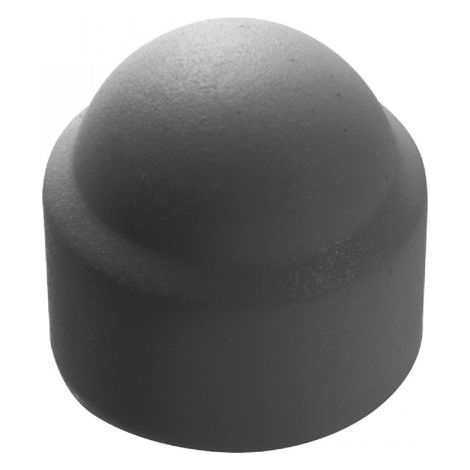 Acton – Cache écrou hexagonal gris anthracite RAL 7016 en polyéthylène M8 – Boîte de 200 unités – Pour fixation durable et esthétique