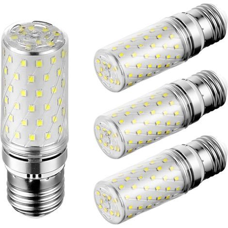 [JAMAIS UTILISÉ] Lot de 4 Ampoule LED E27 Blanc Froid 12W Équivalent Éclairage 100W Ampoules LED Intérieur 6000k 1450lm Sans Scintillement Gros Culot à Vis E27 Maïs (1/4)