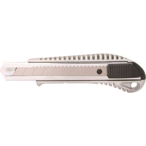 Cutter - Métal - Lame de 18mm - Ergonomique - Autobloquant - Loisirs créatifs - Bureau