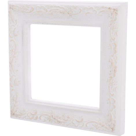 Cadres Photo Carrés Style Rustique Élégant Vintage en Bois Blanc pour Décoration Murale DIY pour Maison et Artisanat Créatif (1/5)