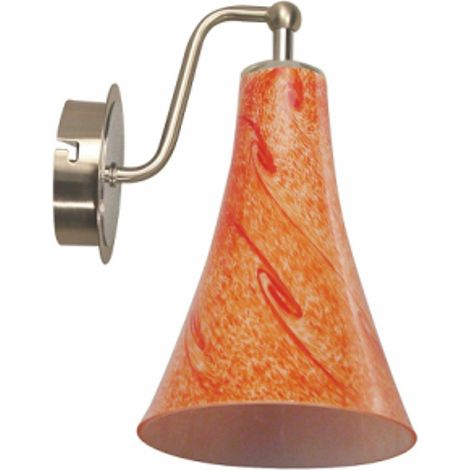 Applique Candellux RUFI 1xE14 vetro arancio argento (1/2)