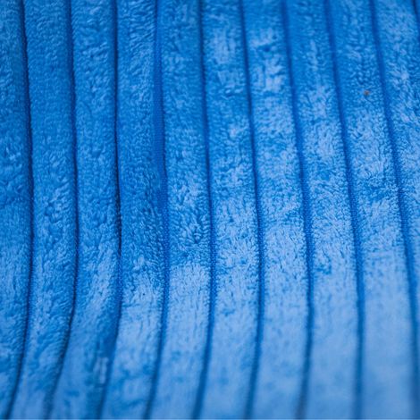 Housse Vide Pouf Poire XL Intérieur Velours Côtelé Bleu Ciel BiG52 (1/4)