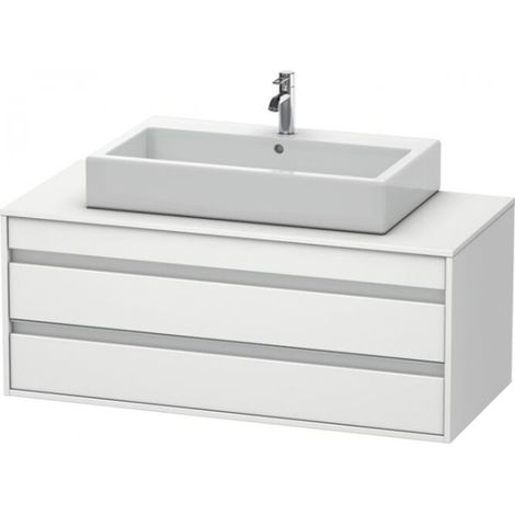 Duravit Ketho lavabo sobre encimera, suspendido, 1200x496x550 mm,