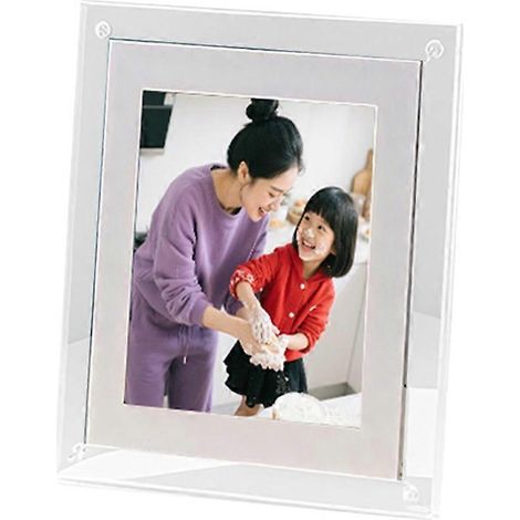 Cadre photo numérique Wi-Fi en acrylique, écran IPS 10,1 pouces, mémoire 32 Go, prise européenne (1/5)