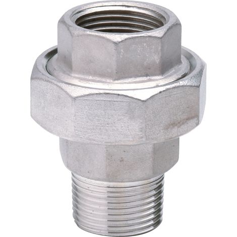 Edelstahl Fitting Rohr Verschraubung 1 1/4 Zoll IG/AG DN32 Rohrverschraubung (1/2)