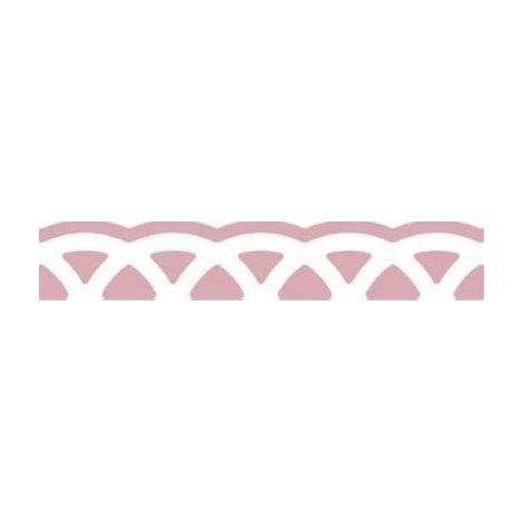 Bordo decorativo traforato in pizzo da 4 cm