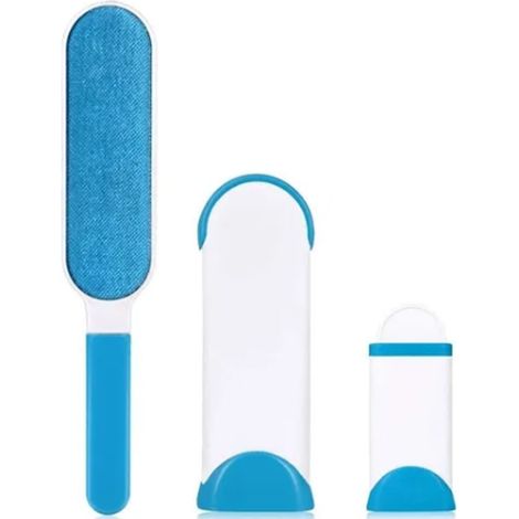 Brosse à peluche manuelle double face pour vêtements, enlève poils d'animaux et peluches, outil anti-poussière réutilisable (1/5)