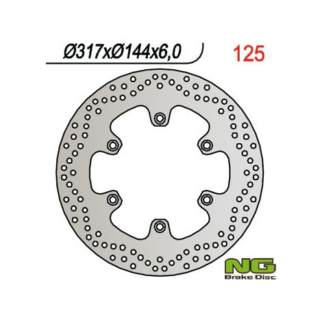 Disco de freno Honda NTV 650, VF 750 C, ST 1100, VT 1100 (317x144x6)