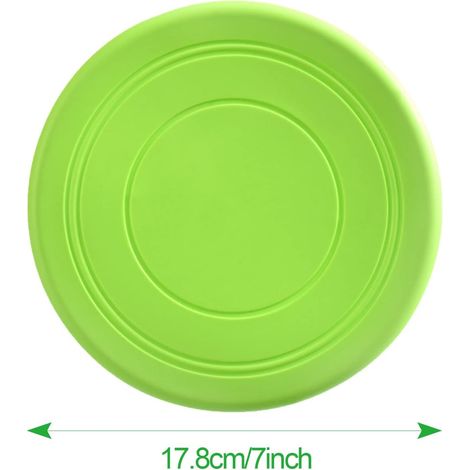 Lot de 3 frisbee pour chien, disque en caoutchouc naturel, jouet frisbee en caoutchouc, disque en caoutchouc non toxique (1/4)