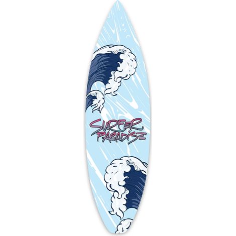 Planche de surf décorative la vague kanagawa (1/4)
