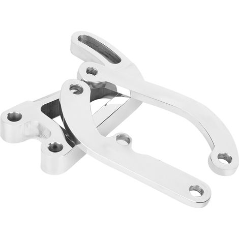 Montagehalterung für Servolenkungspumpe aus polierter Aluminiumlegierung, kompatibel mit SBC Chevy 262-400, Hochleistungs-Montagesatz (1/5)