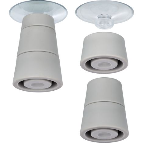 Wenko – Pieds de protection en verre pour plaques de cuisson – Lot de 4 – Hauteur réglable 2/4/5 cm – Matériau antidérapant