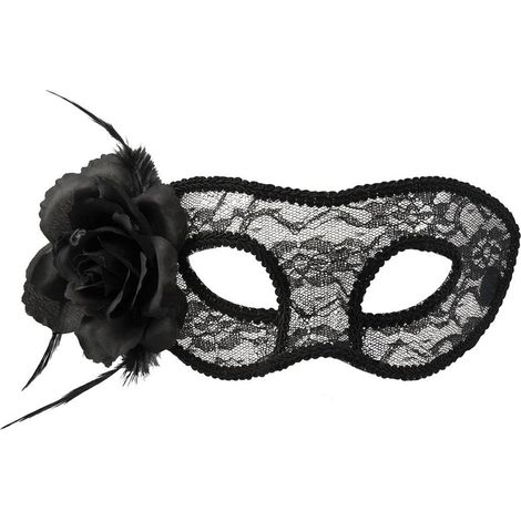 Mystique durchbrochene Maske schwarz