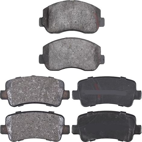 KIT PASTIGLIE FRENO ANTERIORI E POSTERIORI compatibile con RENAULT MASTER III FURGONATO (FV) / PASTIGLIE FRENANTI AUTO OEM 37848,37939 / SOSTITUZIONE DIRETTA / BASSA POLVERE / SILENZIOSO