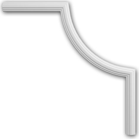 Corner element Profhome 152810 Panel Moulding Corner Deco element timeless classic design white (1/5)